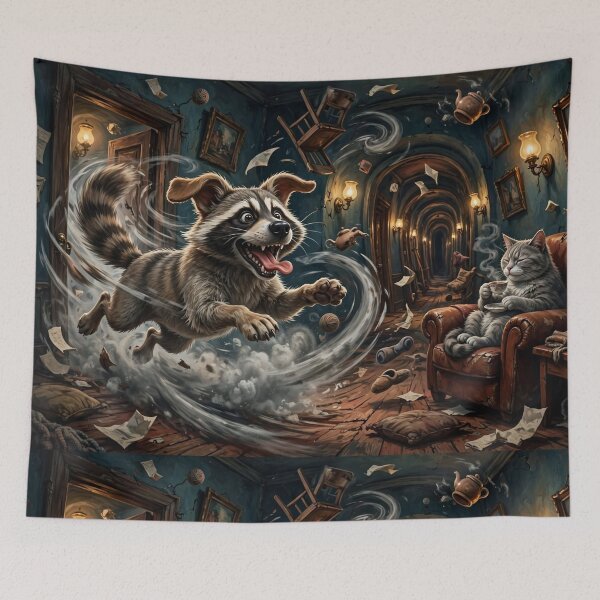 Item preview, Meanwhile, the Cat Is Having Tea designed and sold by TreatLLC.