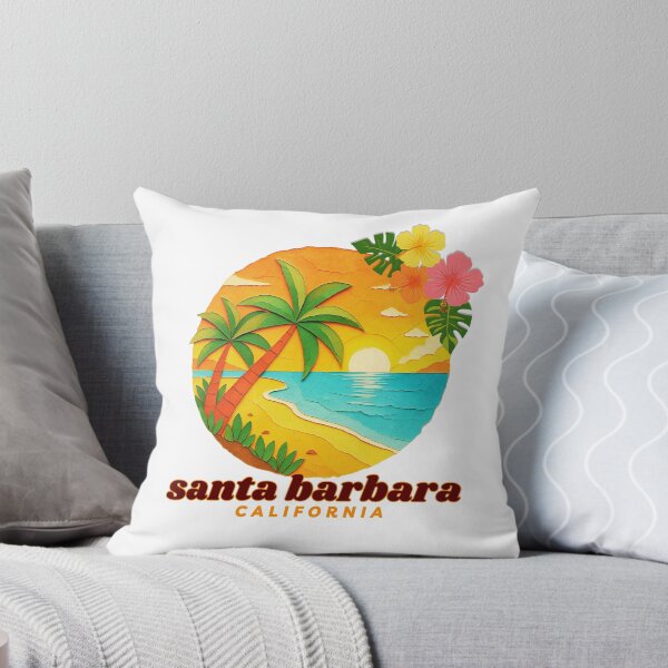 Item preview, Santa Barbara California Paper Cut Sunset | Coastal Vacation Souvenir designed and sold by DonnaRaine.