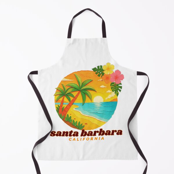 Item preview, Santa Barbara California Paper Cut Sunset | Coastal Vacation Souvenir designed and sold by DonnaRaine.