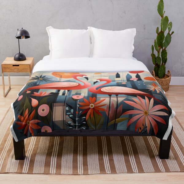Item preview, Modern Pink Flamingo Art – Geometric Tropical Bird Wall Decor designed and sold by Amalia Gutyz.