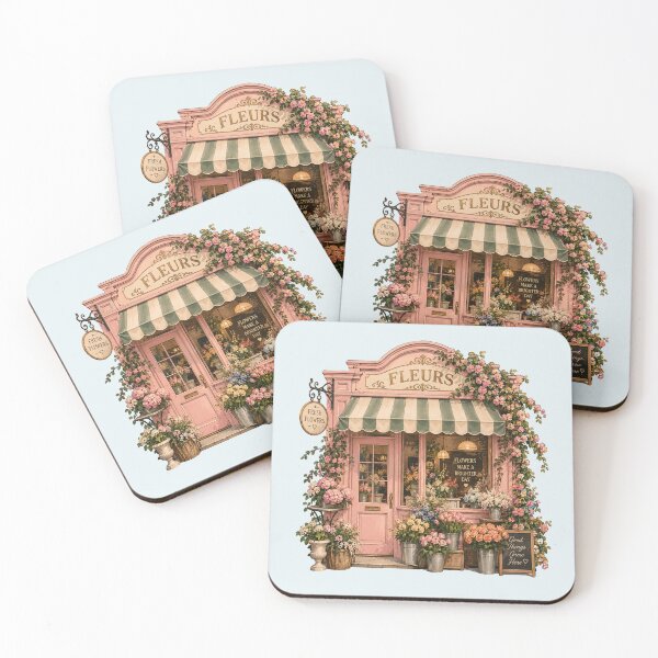 Item preview,  Vintage French Flower Shop | Pink Parisian Cottagecore Floral Storefront designed and sold by TheStephanieRome.