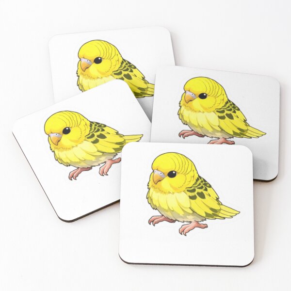 Item preview, Cute Yellow Budgie Parakeet Sticker | Colorful Bird Lover Gift designed and sold by Sepia soul.