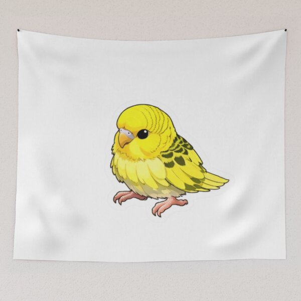 Item preview, Cute Yellow Budgie Parakeet Sticker | Colorful Bird Lover Gift designed and sold by Sepia soul.