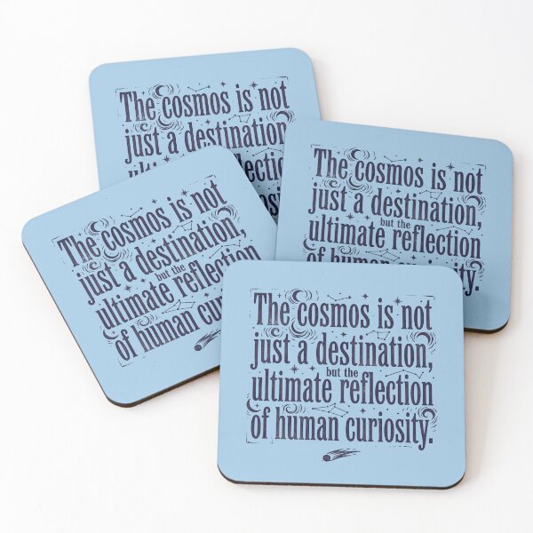 Item preview, The Cosmos Human Curiosity Astronomy Space Quote Graphic designed and sold by KiwiRider.