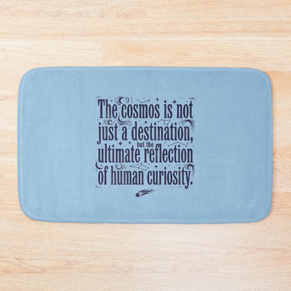 Item preview, The Cosmos Human Curiosity Astronomy Space Quote Graphic designed and sold by KiwiRider.