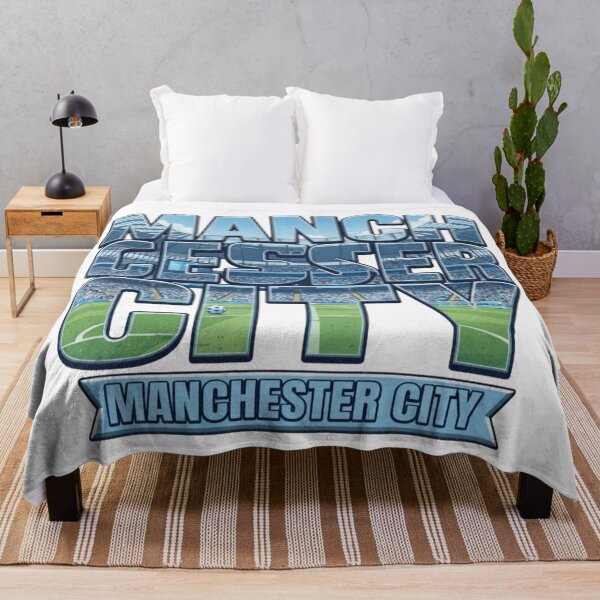 Item preview, Manchester City FC Stadium Collage Typography Art designed and sold by annaarthk.