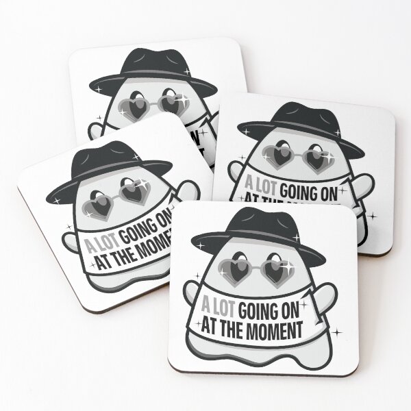 Item preview, Pop Art Ghost Grey A Lot Going On designed and sold by colormemaroon.