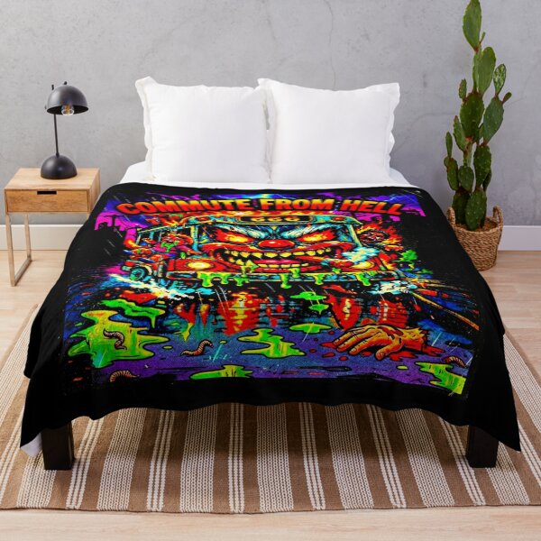 Item preview, Commute From Hell – Funny Sarcastic Bus Ride & Metal Horror Art designed and sold by OmniaGlobal.