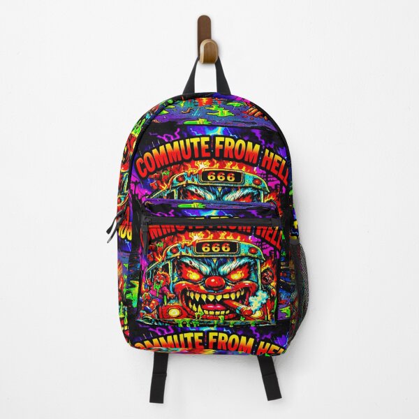 Item preview, Commute From Hell – Funny Sarcastic Bus Ride & Metal Horror Art designed and sold by OmniaGlobal.