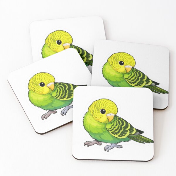 Item preview, Cute Green Budgie Parakeet Sticker | Adorable Bird Lover Pet Gift designed and sold by Sepia soul.