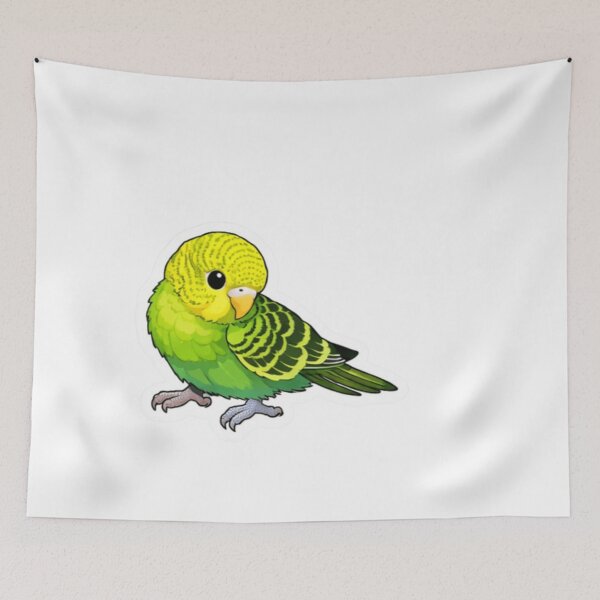Item preview, Cute Green Budgie Parakeet Sticker | Adorable Bird Lover Pet Gift designed and sold by Sepia soul.