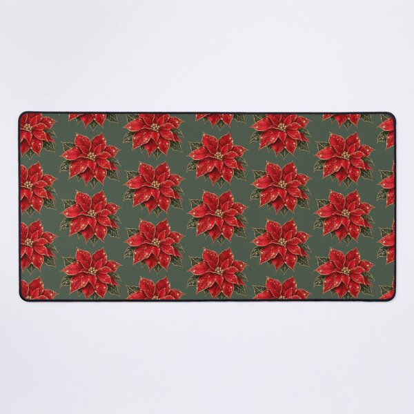 Item preview, Glittering Red Poinsettia Ornament designed and sold by MIRANDA CREATIVE.