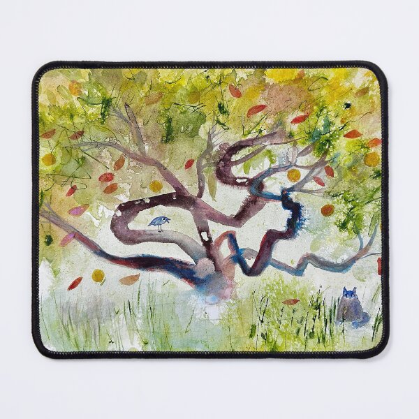 Item preview, Bird, tree and a cat designed and sold by Marianna Tankelevich.