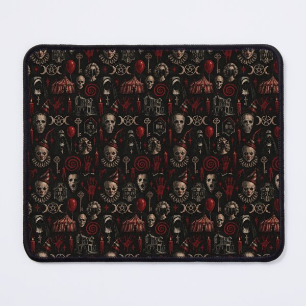 Item preview, Dark Horror Gothic Circus & Haunted House Pattern designed and sold by VØDUM® STORE.