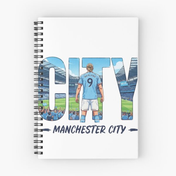 Item preview, Erling Haaland Manchester City Stadium Typography Art designed and sold by annaarthk.