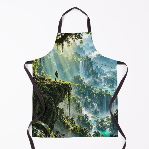 Item preview, Enchanted Jungle Waterfalls Fantasy Paradise Adventure designed and sold by IRON SIREN.