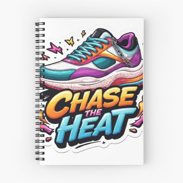 Item preview, Chase the Heat Running Sticker | Colorful Running Shoes and Fitness Motivation designed and sold by Sepia soul.