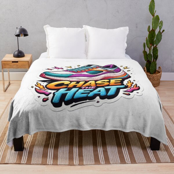 Item preview, Chase the Heat Running Sticker | Colorful Running Shoes and Fitness Motivation designed and sold by Sepia soul.