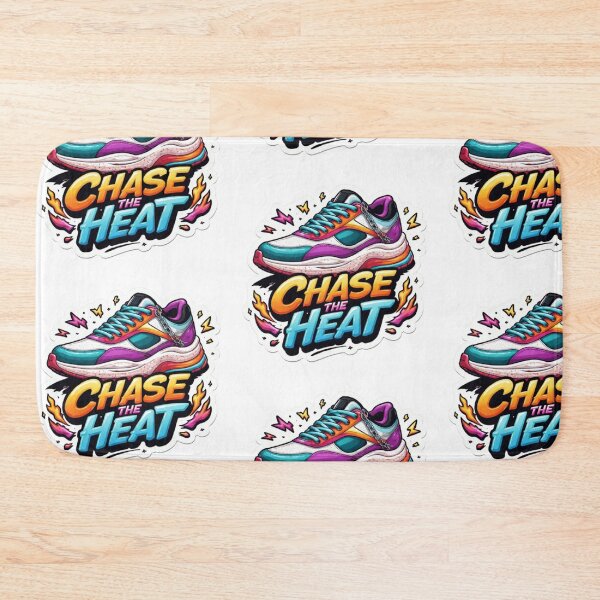 Item preview, Chase the Heat Running Sticker | Colorful Running Shoes and Fitness Motivation designed and sold by Sepia soul.