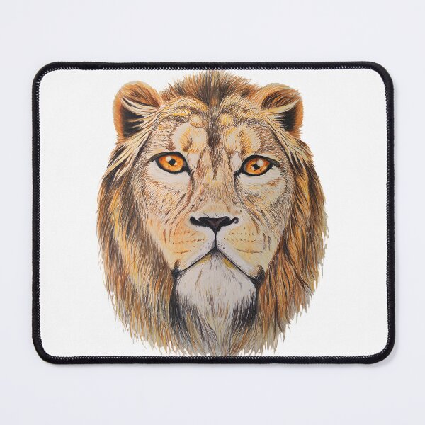 Item preview, Majestic Lion Illustration with Detailed Mane and Fierce Expression designed and sold by simonpaul1uk.