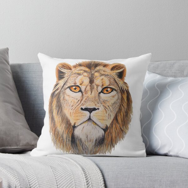 Item preview, Majestic Lion Illustration with Detailed Mane and Fierce Expression designed and sold by simonpaul1uk.