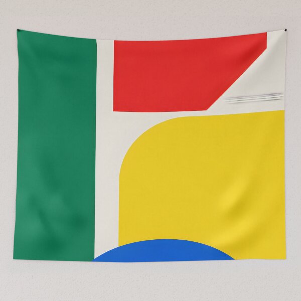 Aperçu de l'œuvre Primary Color Geometric Modernist Abstract créée et vendue par GutyzDesignsES.