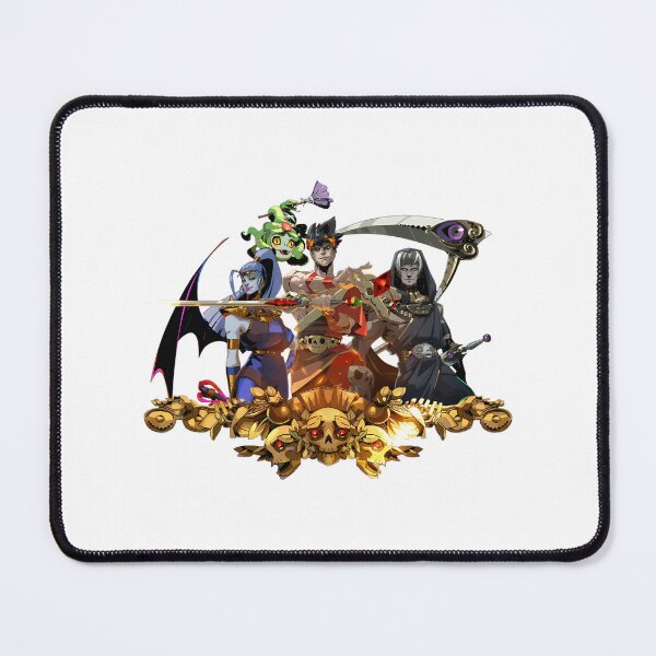 Item preview, Zagreus with Megaera, Dusa, and Thanatos - Mythical Underworld Characters Illustration designed and sold by Tee---Me.