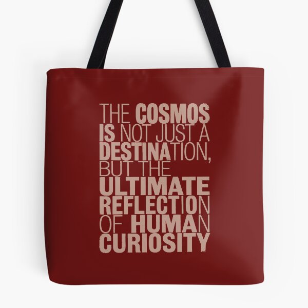Item preview, The Cosmos Human Curiosity Minimalist Astronomy Quote Graphic designed and sold by KiwiRider.