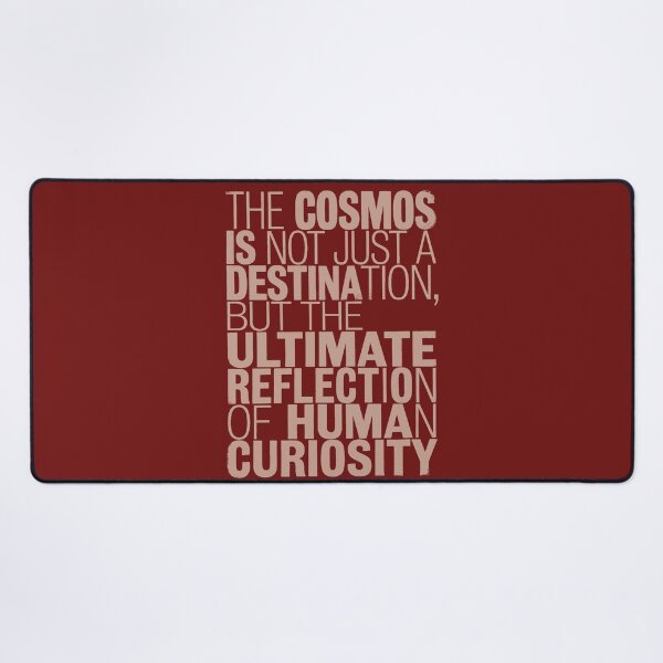 Item preview, The Cosmos Human Curiosity Minimalist Astronomy Quote Graphic designed and sold by KiwiRider.