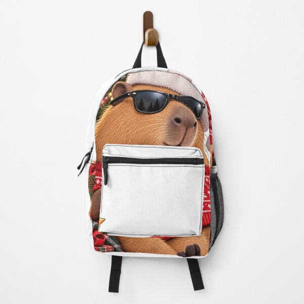 Item preview, Festive Capybara With Cocoa – Cozy Christmas Animal Art designed and sold by RAX Mirth Studio.