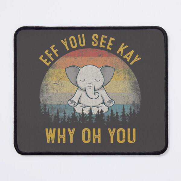 Item preview, Vintage Elephant Yoga Lover Design for Mindfulness and Relaxation designed and sold by style007.