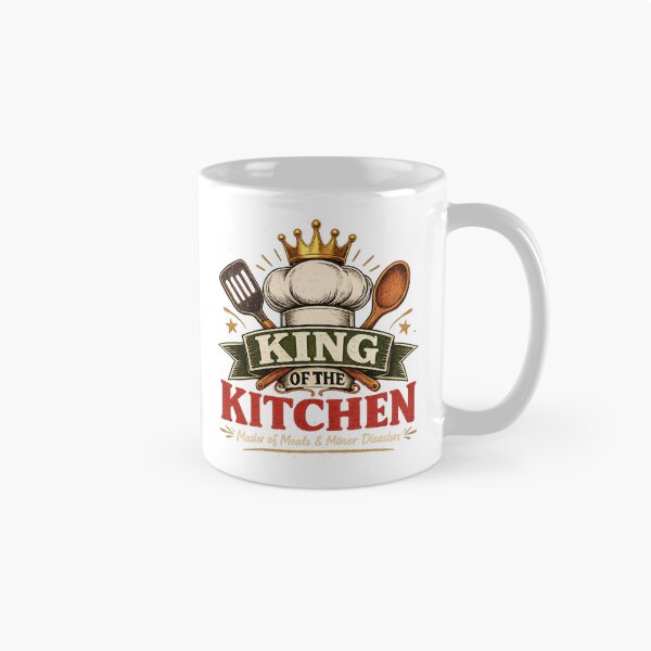 Item preview, King of the Kitchen Funny Chef designed and sold by LinaDesign Store.