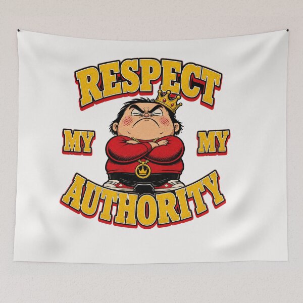 Item preview, Respect My Authority Funny King Cartoon  designed and sold by freshwear design.