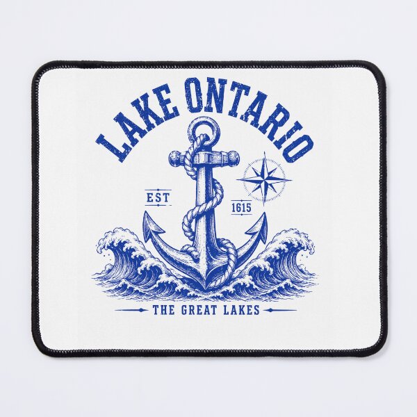 Item preview, lake ontario anchor and waves nautical great lakes graphic designed and sold by anapldv.