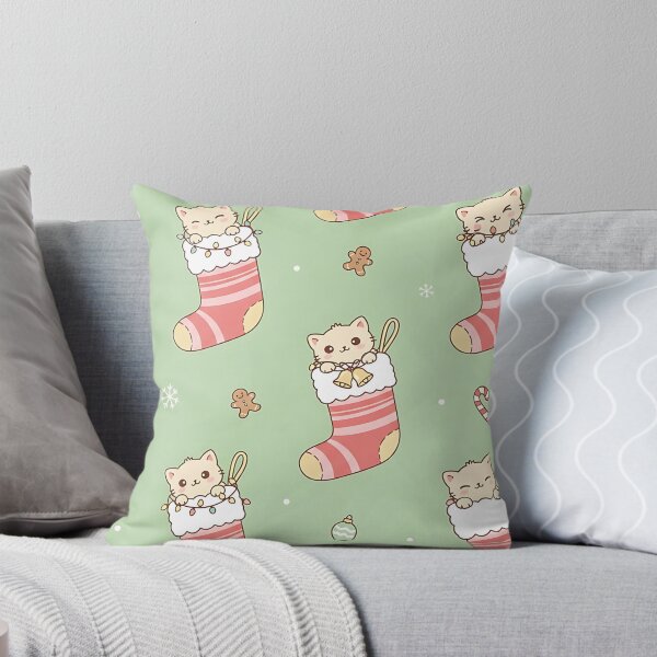 Item preview, Christmas Cat Pattern Cute Kitten in Stocking Holiday Xmas Pet Gift designed and sold by ArtDesignTp.