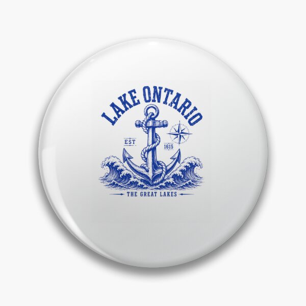 Item preview, lake ontario anchor and waves nautical great lakes graphic designed and sold by anapldv.