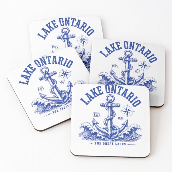 Item preview, lake ontario anchor and waves nautical great lakes graphic designed and sold by anapldv.