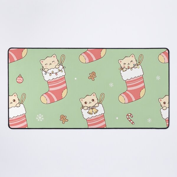 Item preview, Christmas Cat Pattern Cute Kitten in Stocking Holiday Xmas Pet Gift designed and sold by ArtDesignTp.