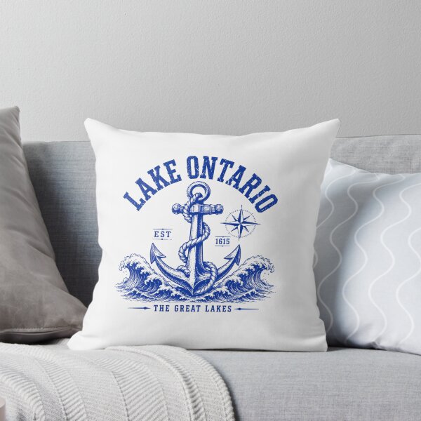Item preview, lake ontario anchor and waves nautical great lakes graphic designed and sold by anapldv.