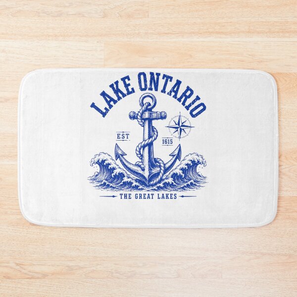 Item preview, lake ontario anchor and waves nautical great lakes graphic designed and sold by anapldv.