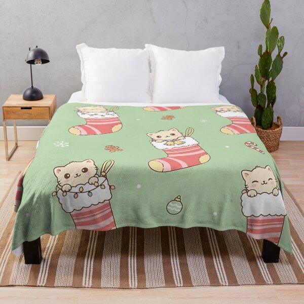 Item preview, Christmas Cat Pattern Cute Kitten in Stocking Holiday Xmas Pet Gift designed and sold by ArtDesignTp.