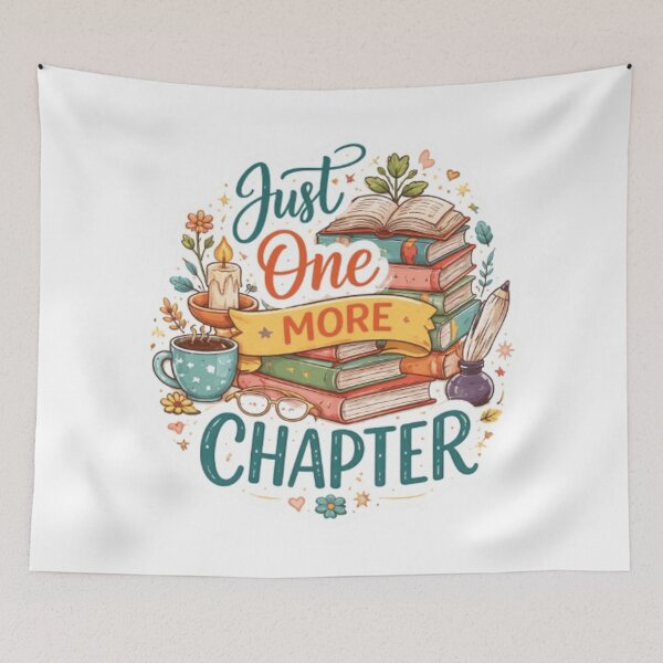 Item preview, Just One More Chapter Book Lover Sticker | Reading and Bookworm Gift designed and sold by Sepia soul.