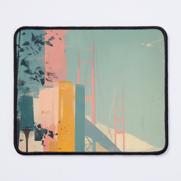 Item preview, San Francisco Golden Gate, Colorful Pastel Decor designed and sold by MarkedArtPrints.