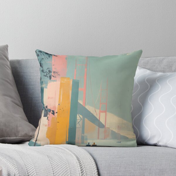 Item preview, San Francisco Golden Gate, Colorful Pastel Decor designed and sold by MarkedArtPrints.