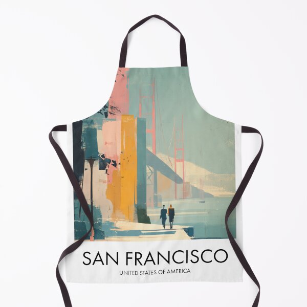 Item preview, San Francisco Golden Gate, Colorful Pastel Decor designed and sold by MarkedArtPrints.