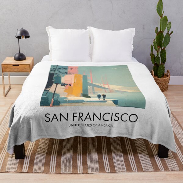 Item preview, San Francisco Golden Gate, Colorful Pastel Decor designed and sold by MarkedArtPrints.