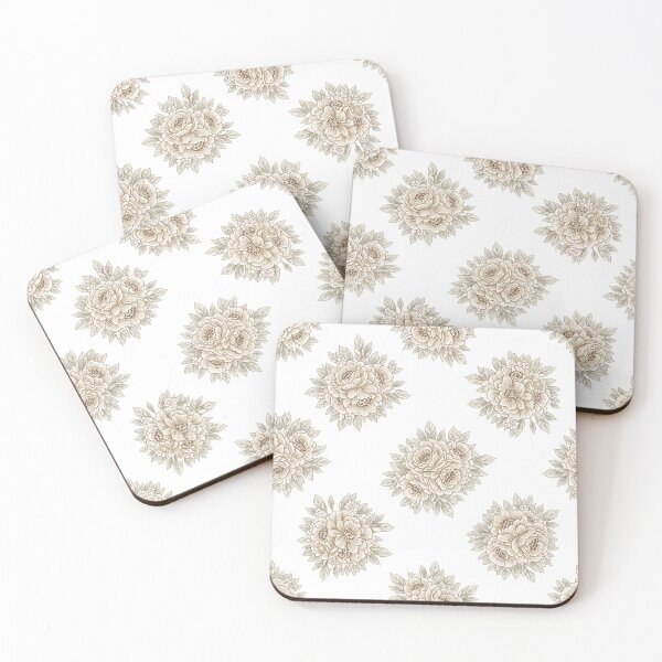 Item preview, Vintage Floral Cream White Bride designed and sold by gulsumkiyan.