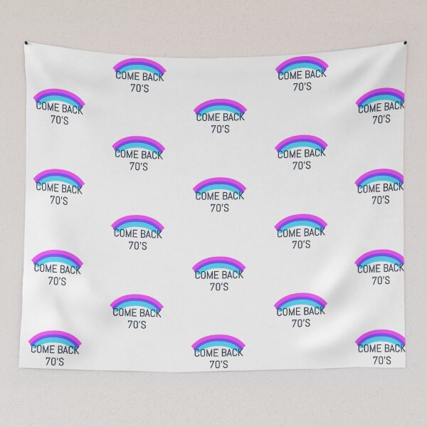 Item preview, Retro Come Back 70s Rainbow Typography Art designed and sold by AWADHESH  CHAURASIA.