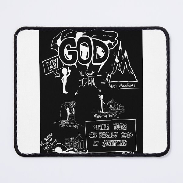 Item preview, Inspirational Faith Design - God Moves Mountains, Walks on Water, Brings the Dead to Life designed and sold by theflumpbros.