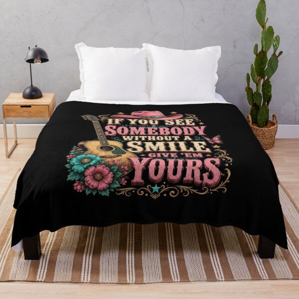 Item preview, cowboy If You See Somebody Without A Smile Quote designed and sold by anapldv.